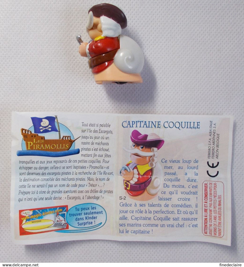 Kinder - Les Piramolis Septembre 2005 - Capitaine Coquille - S 02 - Avec BPZ - Monoblocs