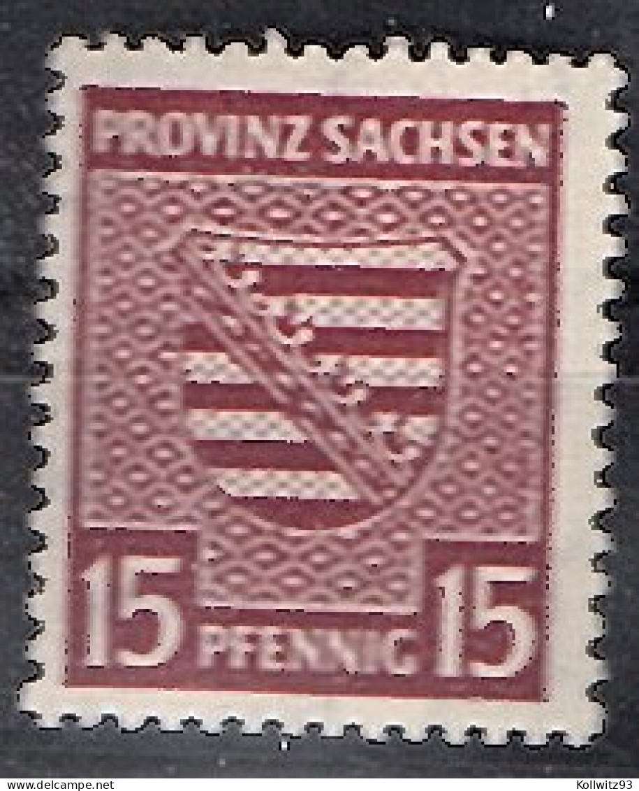 SBZ- Provinz Sachsen Mi.-Nr. 80 Xa Postfrisch KB. StröhBPP. - Autres & Non Classés