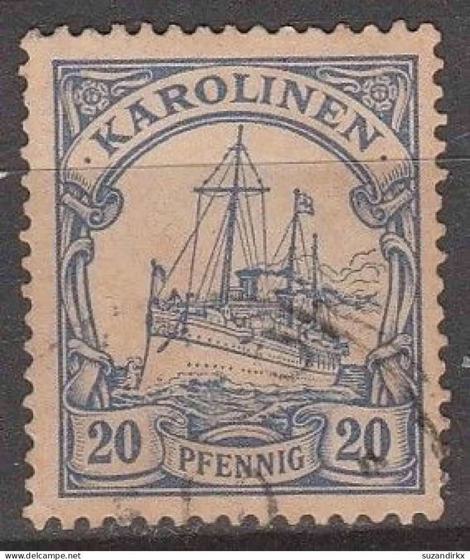 Karolinen    .    Michel   .   10      .     O     .      Gestempelt - Isole Caroline