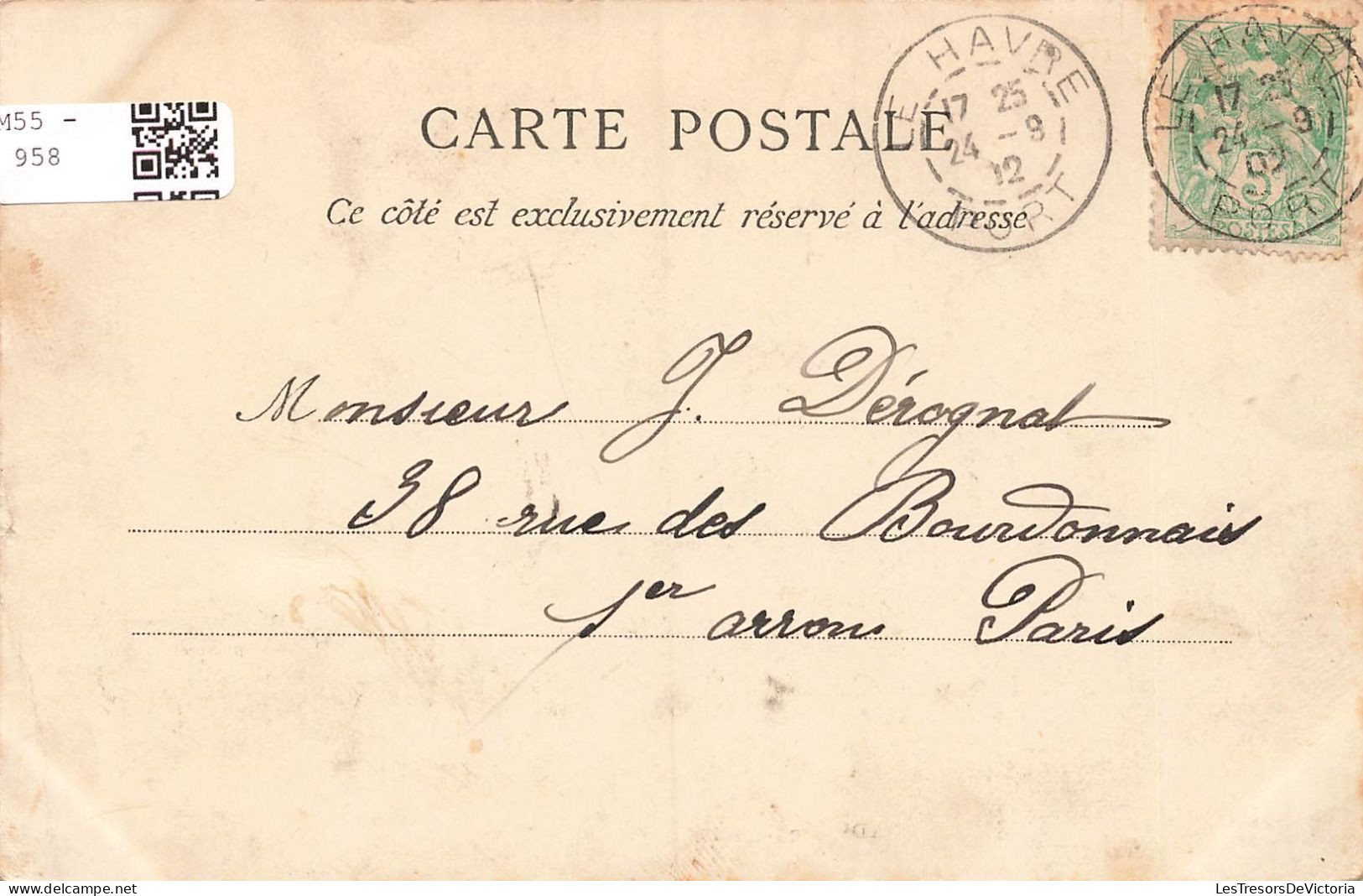 FRANCE - Sainte Adresse - Le Vallon D'Ignauval - R.J - Carte Postale Ancienne - Sainte Adresse