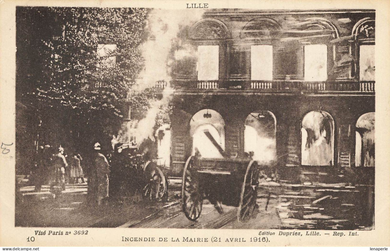 D7948 LILLE Incendie De La Mairie - Lille