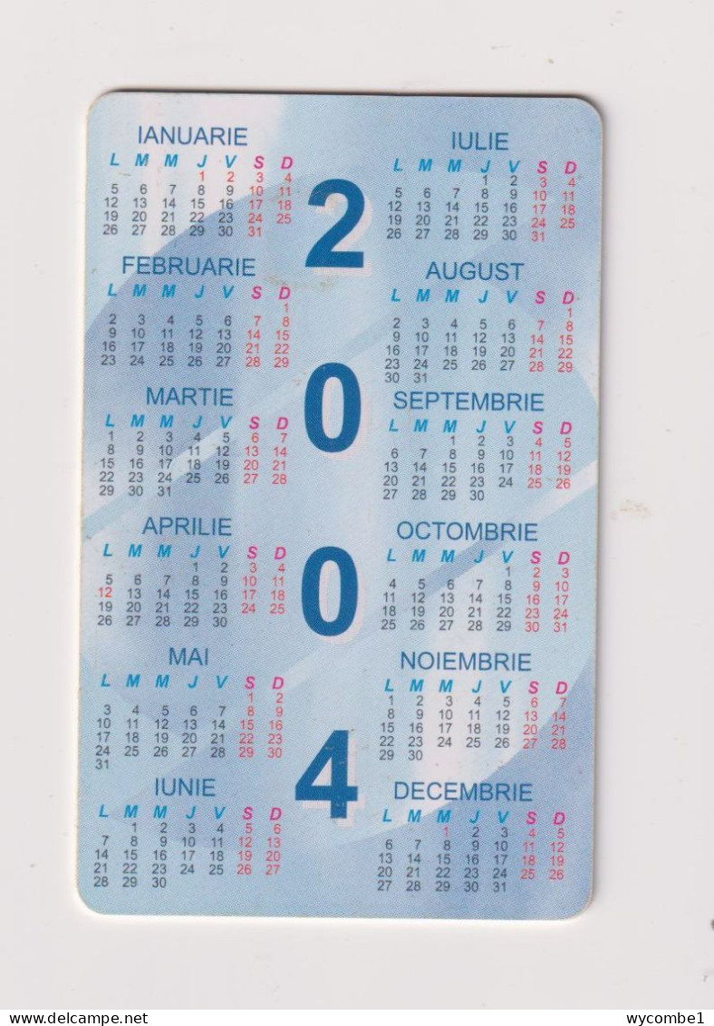 ROMANIA - 2004 Calendar Chip  Phonecard - Rumänien