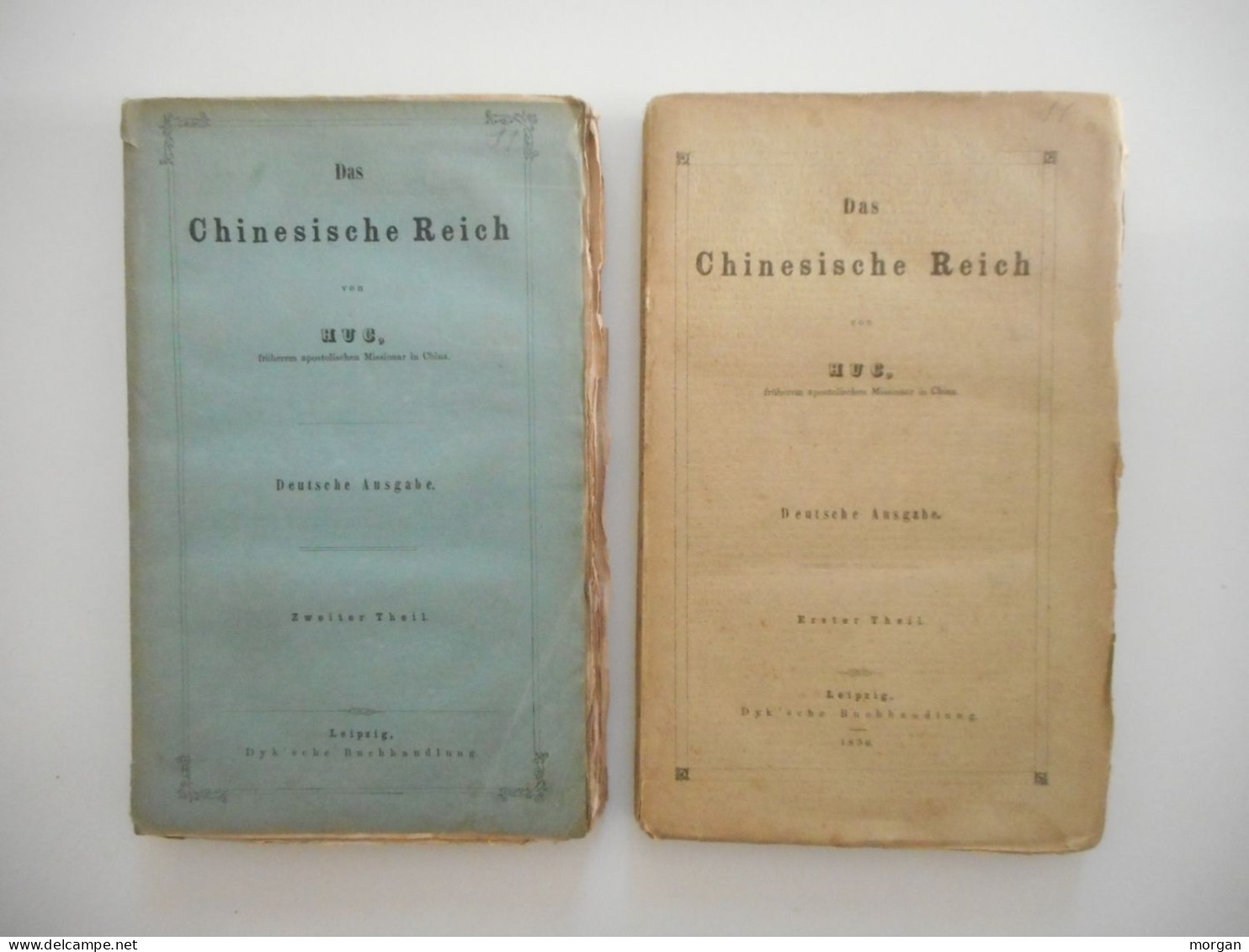 ALLEMAGNE 1856, DAS CHINESISCHE REICH, LEIPZIG 1856, COLONIES CHINE, 2 VOLUMES + CARTE - Sin Clasificación