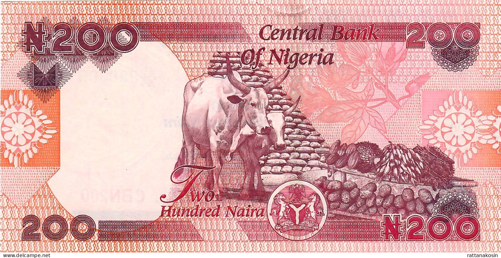 NIGERIA VARIETY NLP (B244c) 200 NAIRA 2023 Signature 24 /second Signature For SAME DATE.UNC.(small Mark Of Counting) - Nigeria