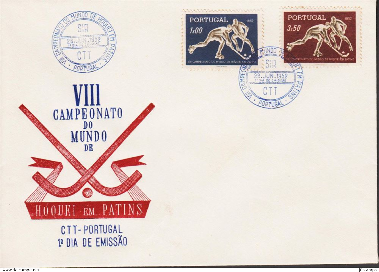 1952. PORTUGAL. Sport. Complete Set With 2 Stampson FDC. (Michel 780-781) - JF544852 - FDC