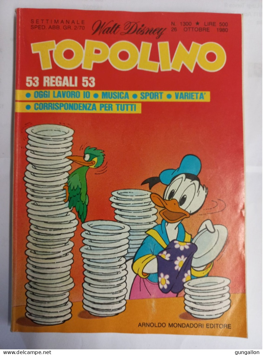 Topolino (Mondadori 1980) N. 1300 - Disney