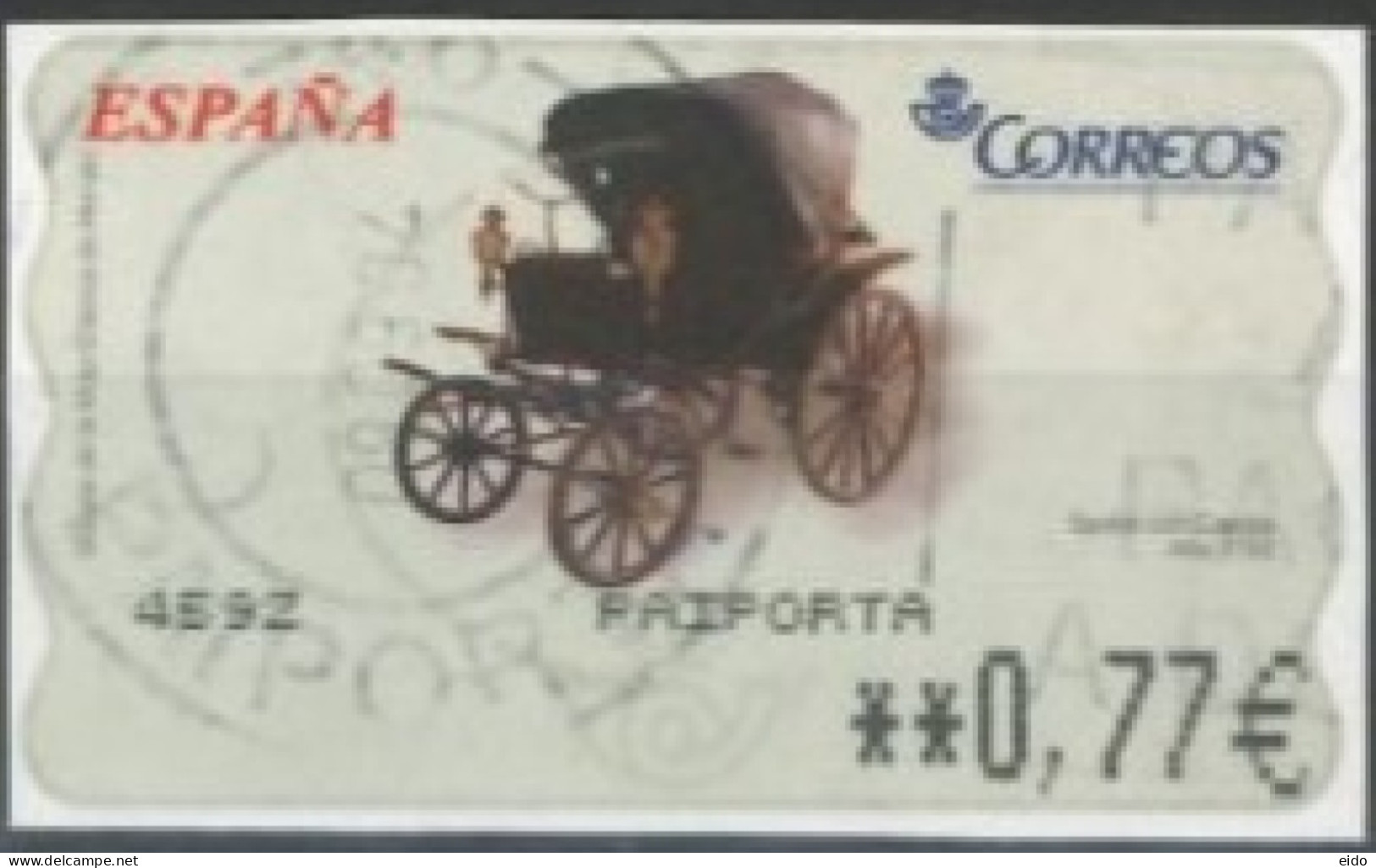 SPAIN- 2004, CARS STAMP LABEL, USED. - Oblitérés