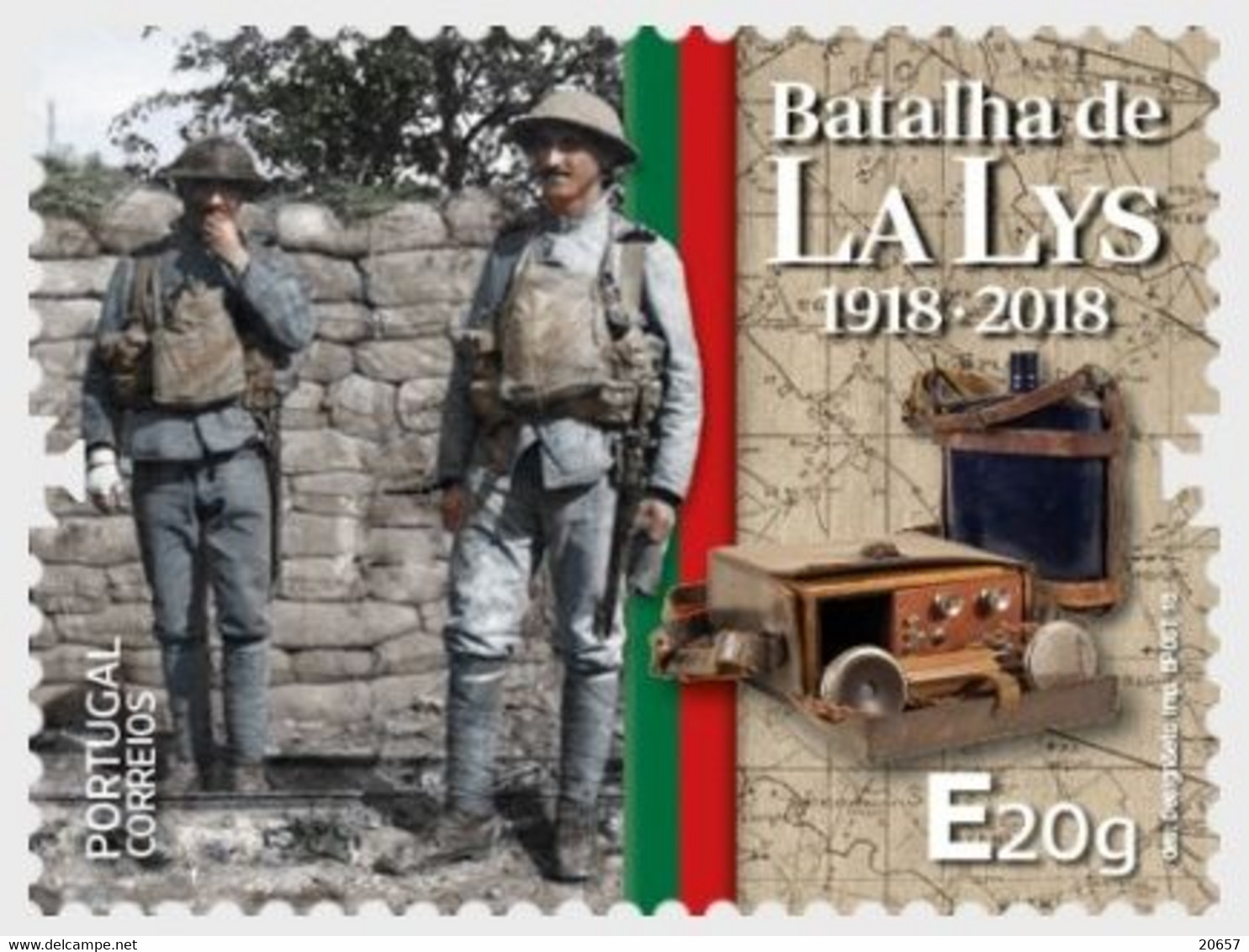 Portugal 4350/51 WWI, Bataille De La Lys 1918, Poste Radio, Tranchées - Prima Guerra Mondiale