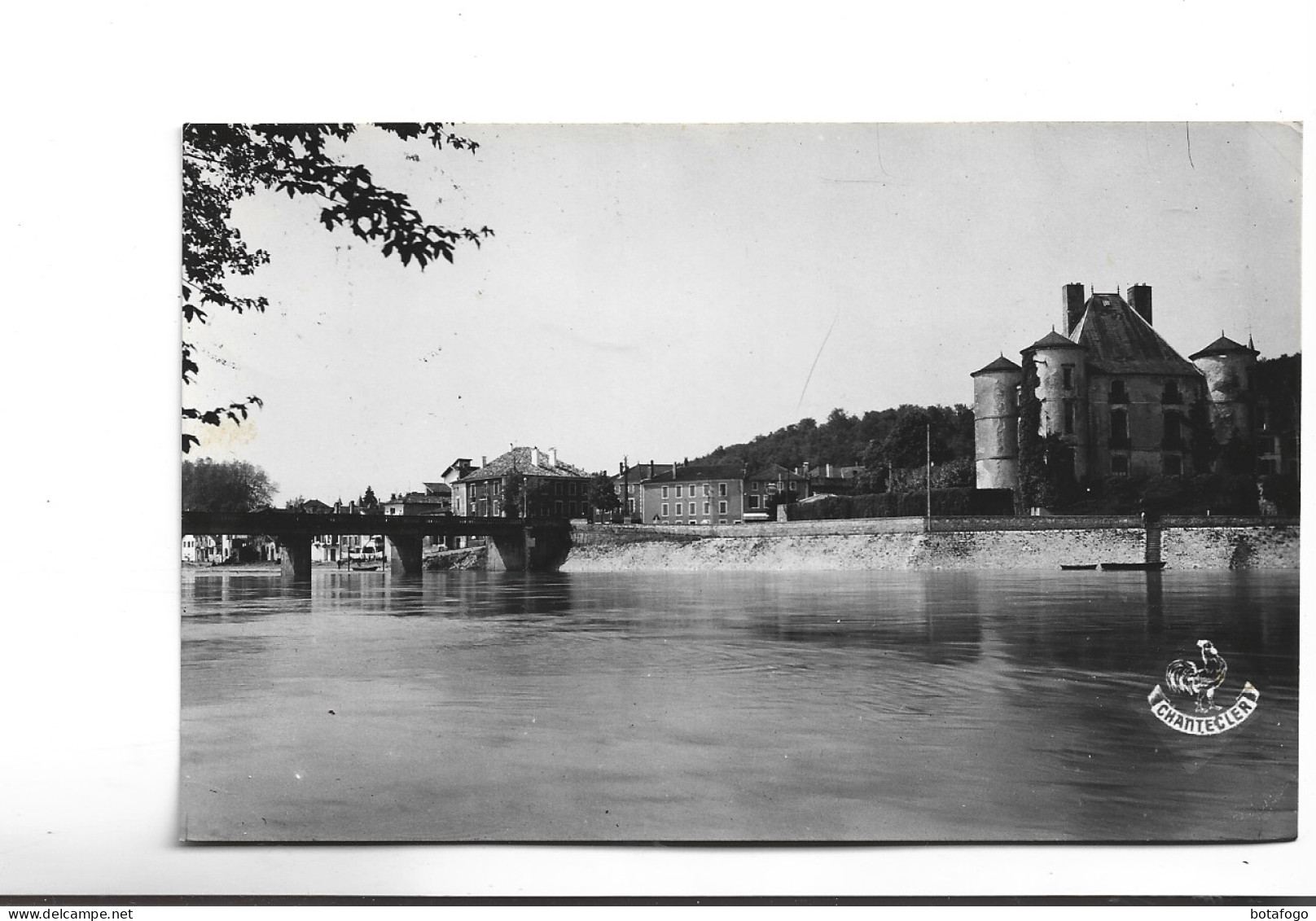 CPA PHOTO DPT 40  PEYREHORADE,LE CHATEAU ET LES BORDS DU GAVE  En 1951! - Peyrehorade