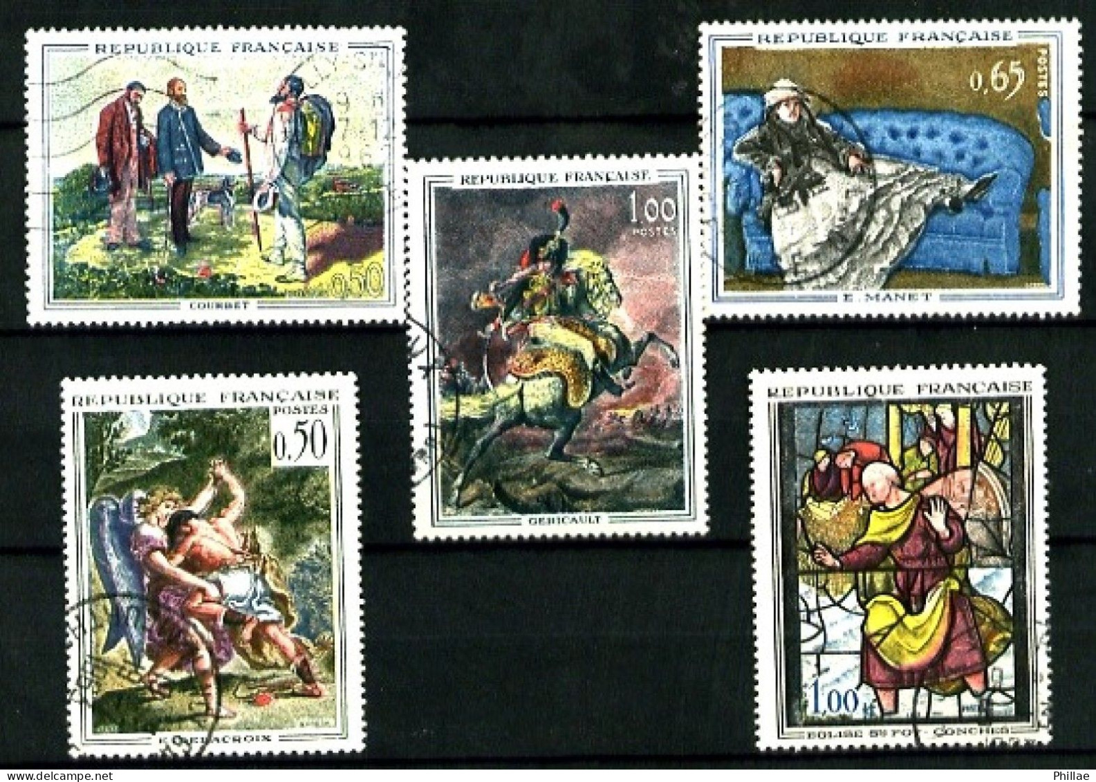 1363/1365 Et 1376/1377 - Tableaux - 5 Valeurs - Oblitérés - TB - Used Stamps