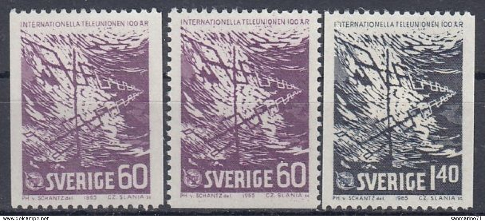 SWEDEN 534-535,unused - Télécom