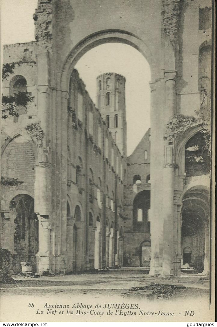 Ancienne Abbaye De Jumièges - La Nef Et Les Bas-Côtés De L'Eglise Notre-Dame - (P) - Jumieges