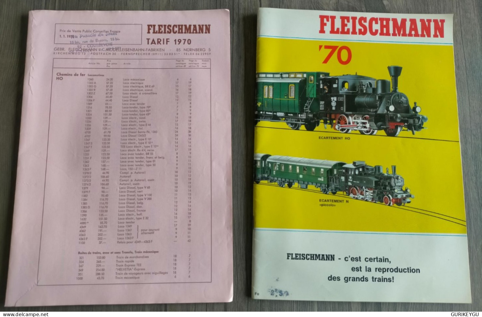 Magazine Revue Ancien Catalogue FLEISCHMANN SNCF 1970 Réseaux HO TRAIN LOCO VOITURE Circuit  EN TTBE - Altri & Non Classificati