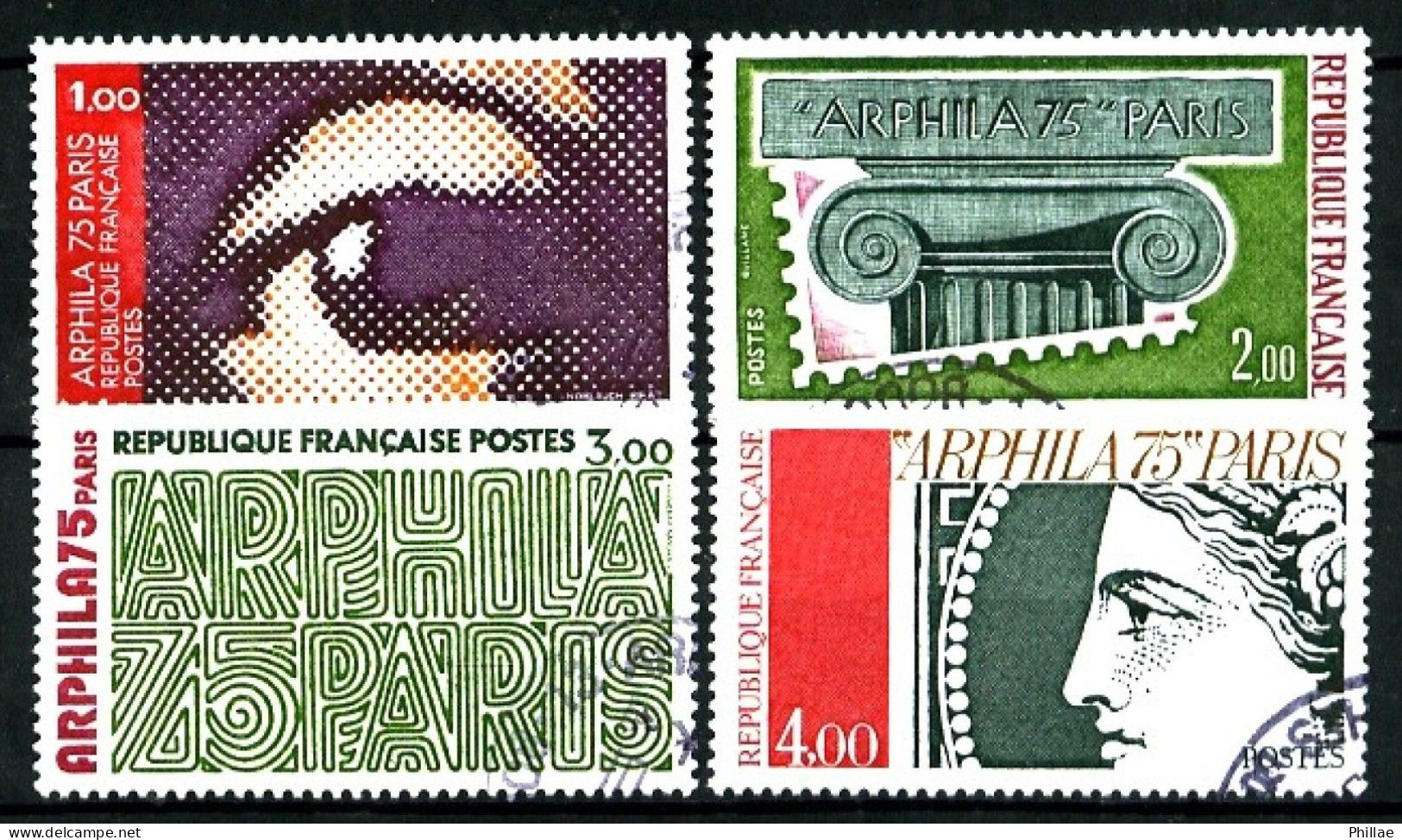 1830/1833 - Arphila 1975 - Complet 4 Valeurs - Oblitérés - TB - Used Stamps