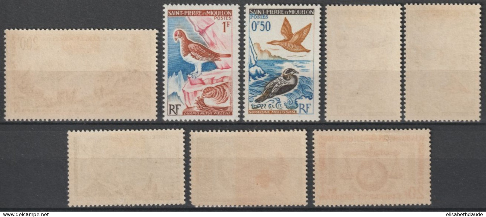 1963 - SPM - ANNEE COMPLETE AVEC POSTE AERIENNE * MLH - COTE = 74.2 EUR. - Komplette Jahrgänge