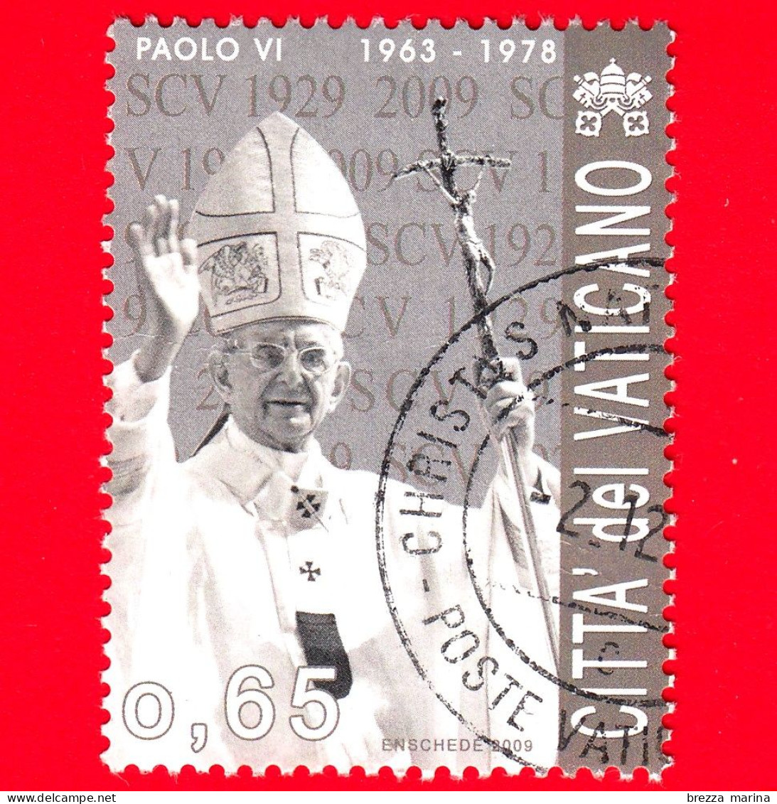 VATICANO - Usato - 2009 - 80º Anniversario Della Fondazione Della Città Del Vaticano - Paolo VI - 0.65 - Used Stamps