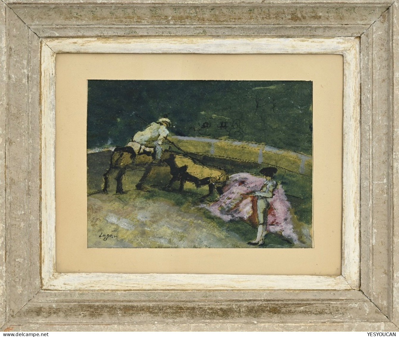 CELSO LAGAR (1891Ciudad Rodrigo España-1966Sevilla)Corrida De Toros (Modigliani Spanish Expressionist Art école De Paris - Estampas