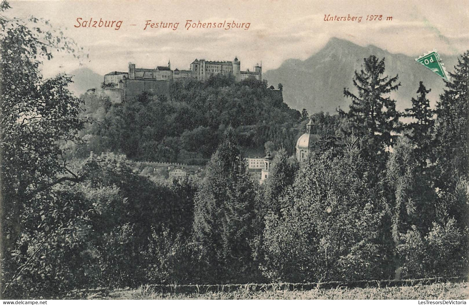 AUTRICHE - Salzburg - Festung Hohensalzburg - Untersberg 1978 M - Carte Postale Ancienne - Salzburg Stadt