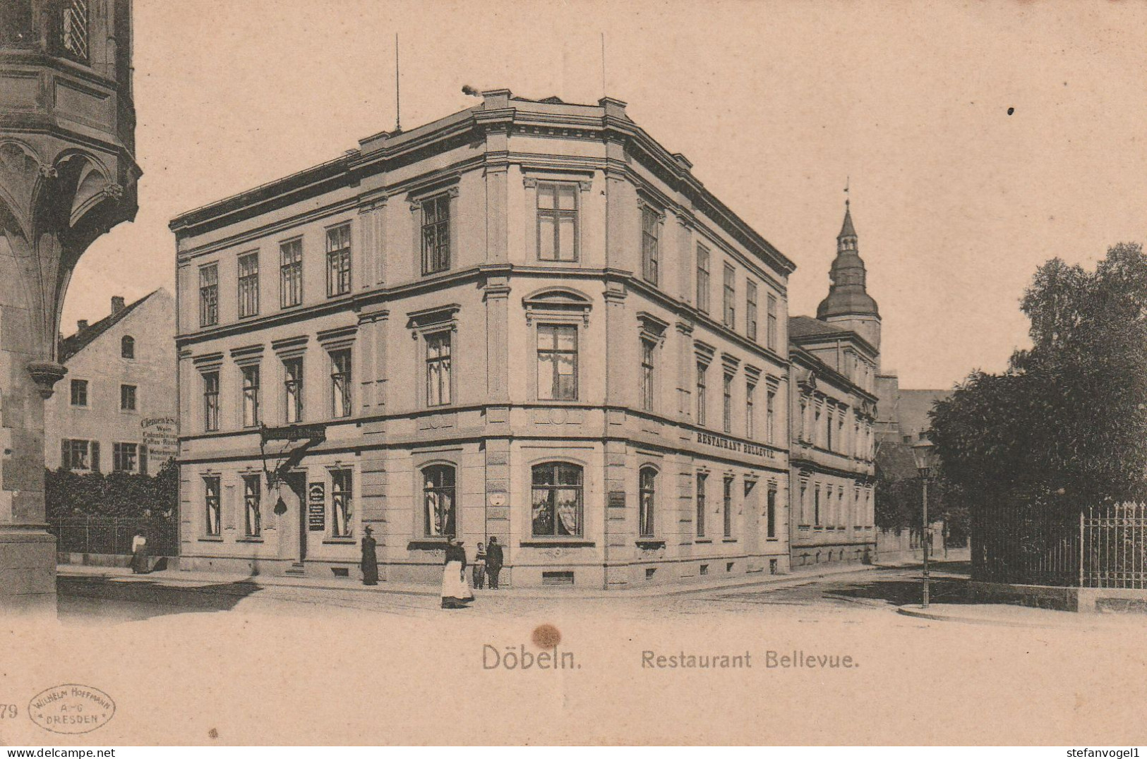 Döbeln, Gel. 1914 Bellevue - Doebeln