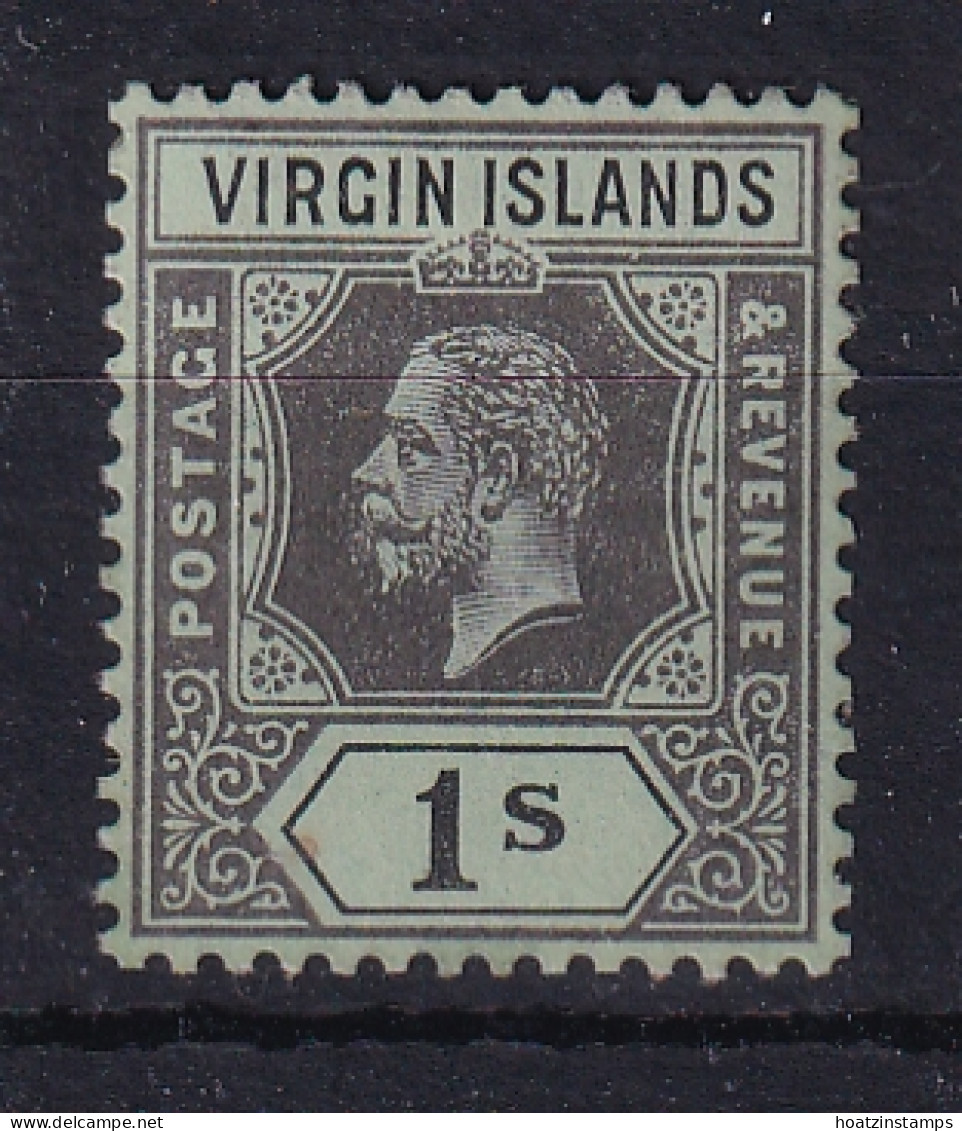 British Virgin Is: 1913/19   KGV   SG75    1/-      MH - British Virgin Islands