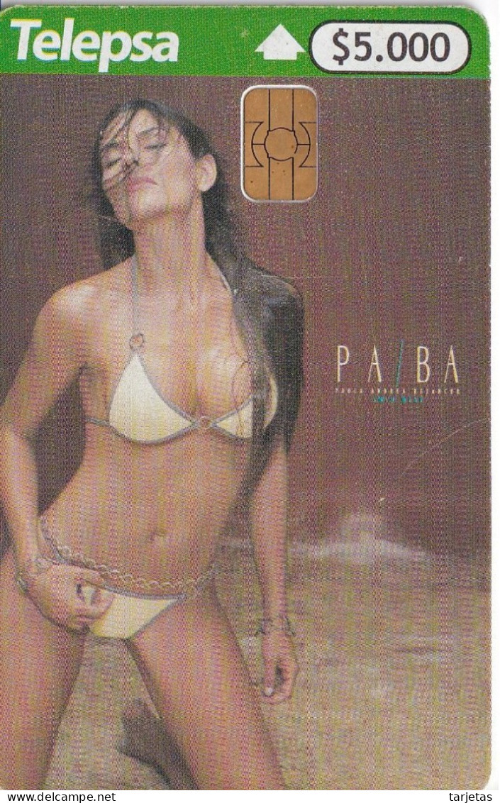 TARJETA DE COLOMBIA DE UNA CHICA SEXI (EROTICA-NUDE) WOMAN (TELEPSA) PA/BA - Colombie