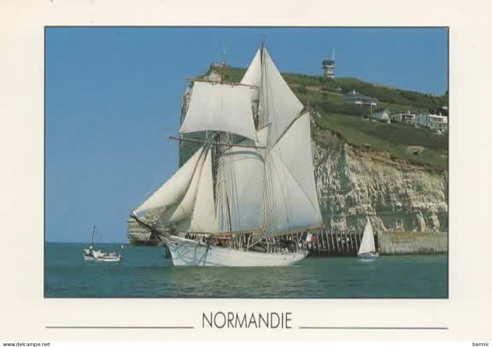 NORMANDIE,  VOILIER 3 MATS COULEUR REF 15850 - Sailing Vessels