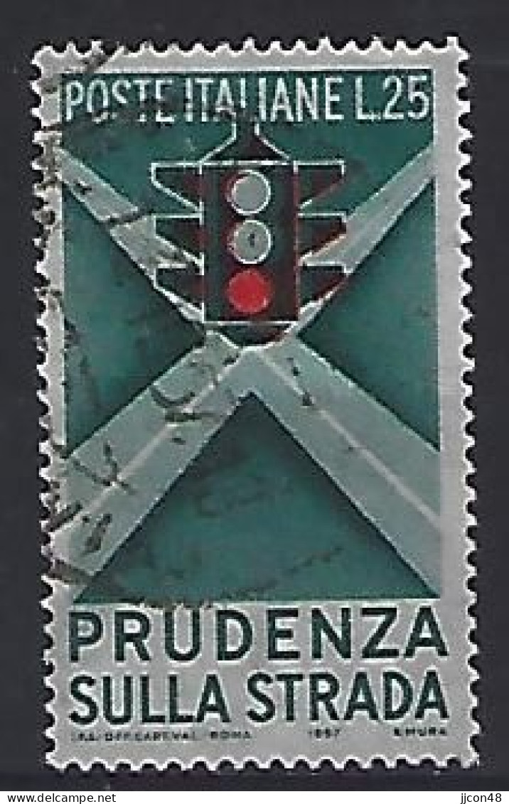 Italy 1957  Sicherheit Im Strassenverkehr (o) Mi.991 - 1946-60: Usados