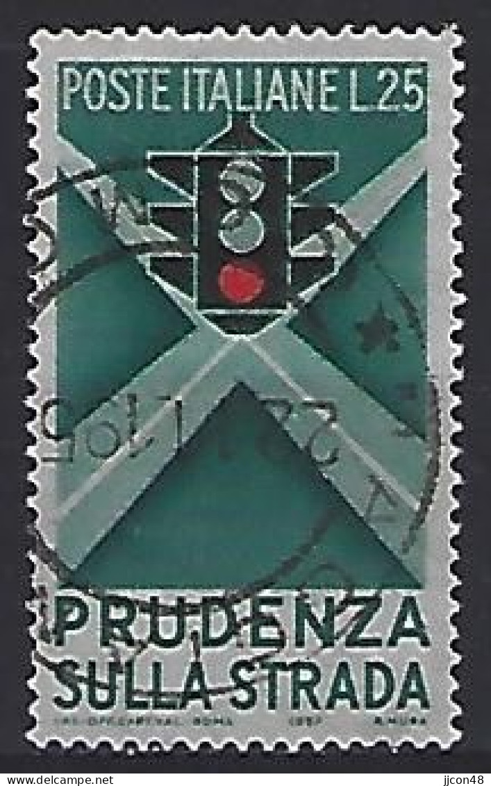 Italy 1957  Sicherheit Im Strassenverkehr (o) Mi.991 - 1946-60: Used