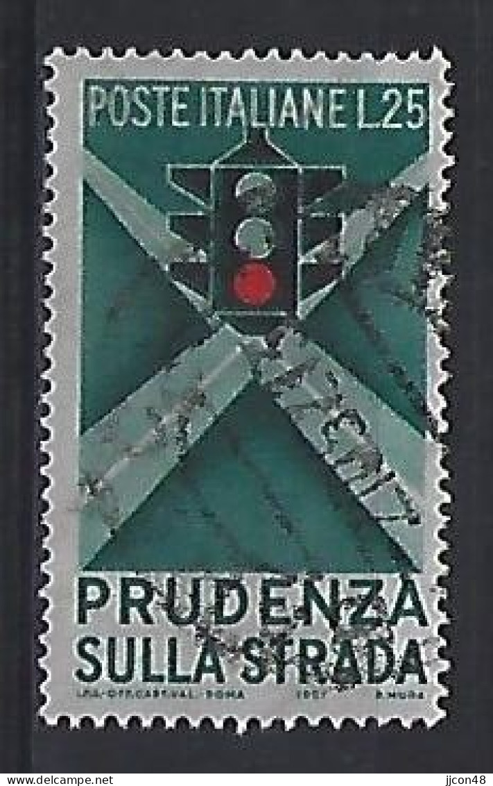 Italy 1957  Sicherheit Im Strassenverkehr (o) Mi.991 - 1946-60: Gebraucht