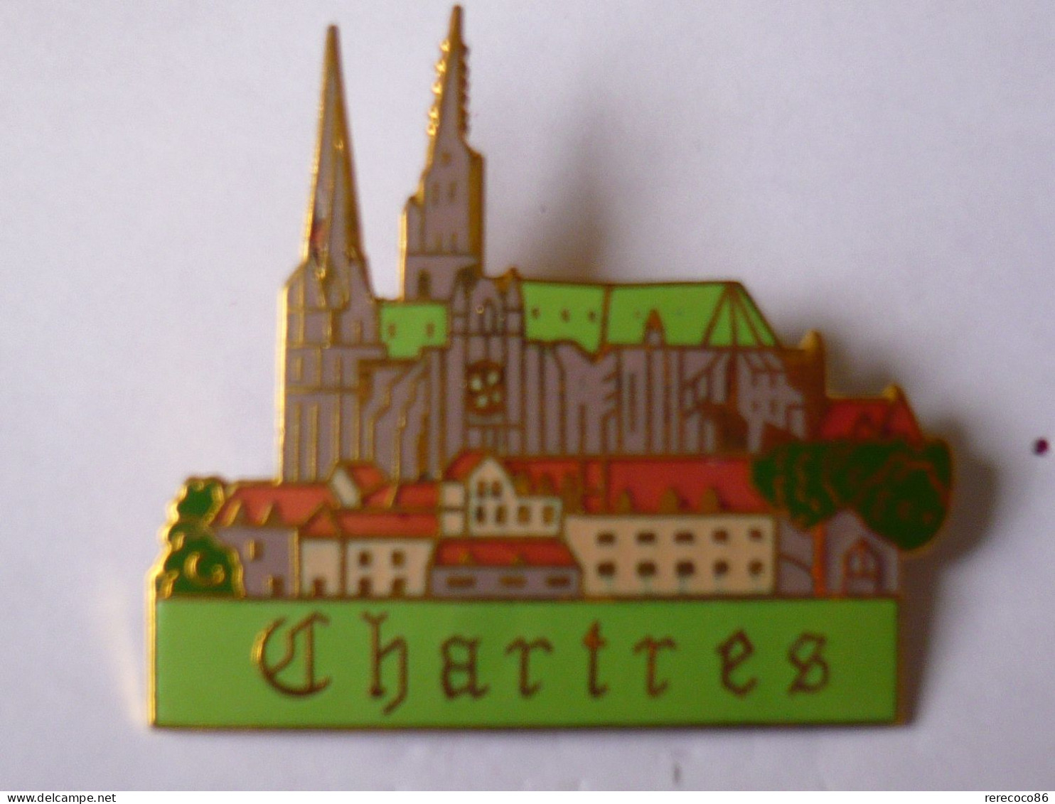 BIG Pins CATHEDRALE DE CHARTRES TBQ 5 X 4,5 Cm - Cities