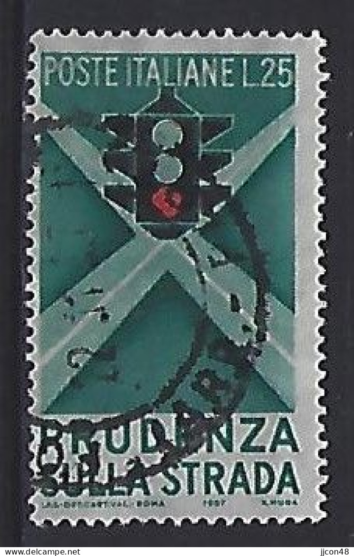 Italy 1957  Sicherheit Im Strassenverkehr (o) Mi.991 - 1946-60: Oblitérés