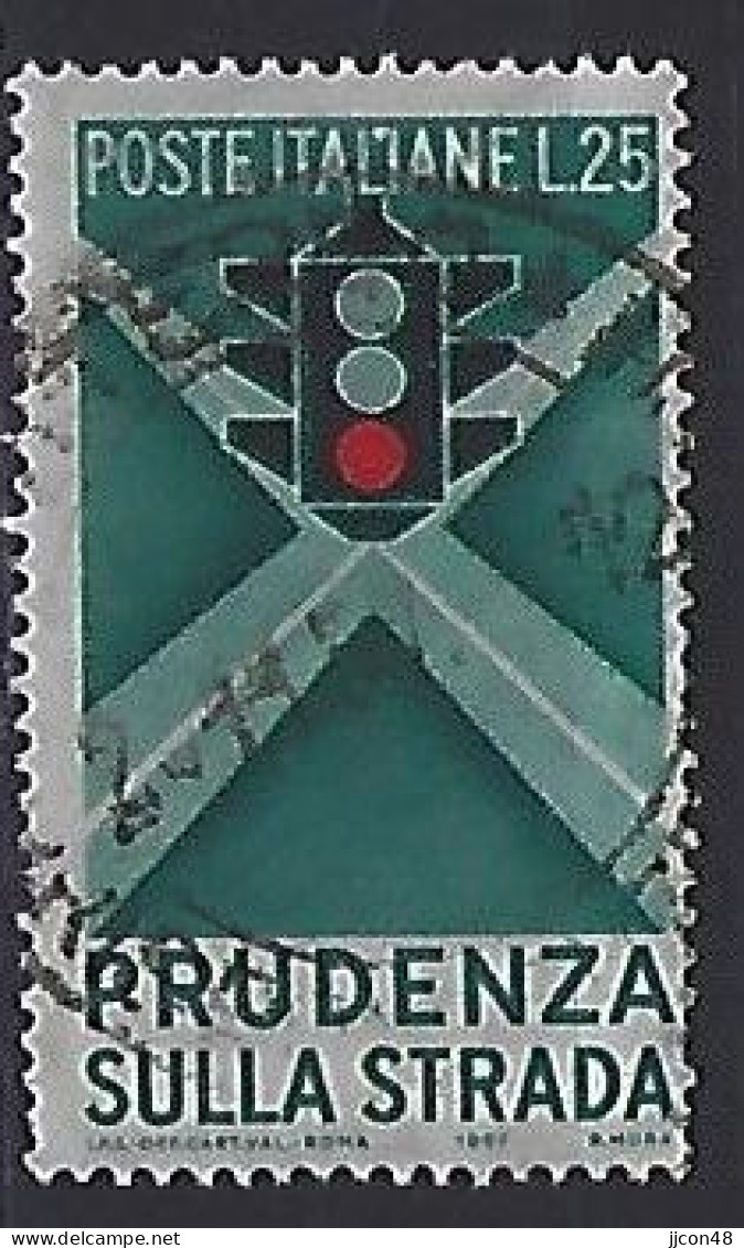 Italy 1957  Sicherheit Im Strassenverkehr (o) Mi.991 - 1946-60: Oblitérés