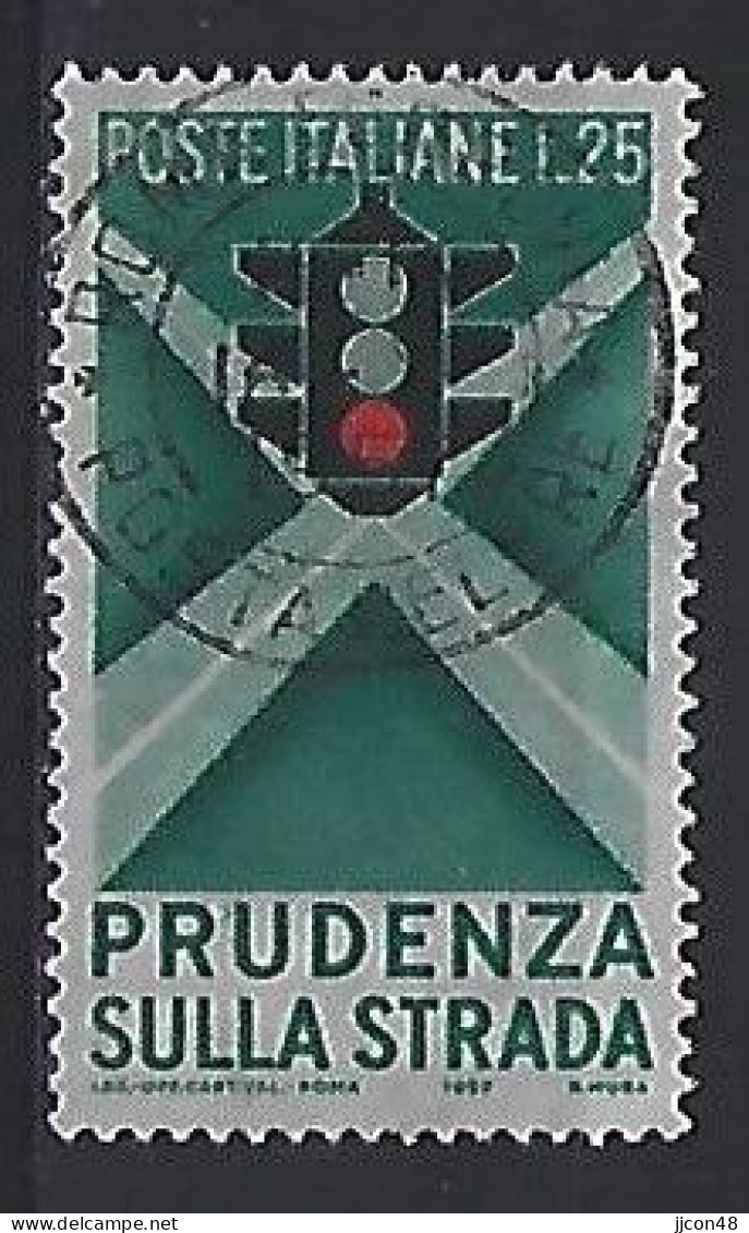 Italy 1957  Sicherheit Im Strassenverkehr (o) Mi.991 - 1946-60: Gebraucht