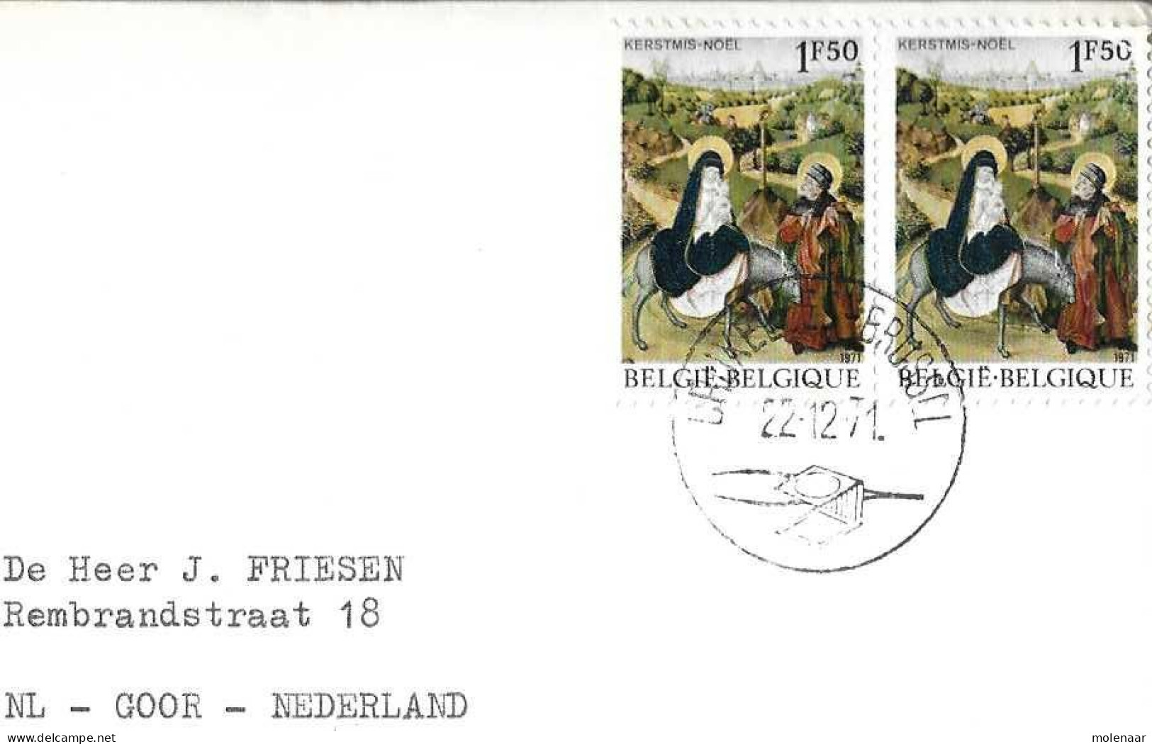 Postzegels > Europa > België > 1951-... > 1971-1980 > Brief 1971 Met No. 1673 (17017) - Covers & Documents