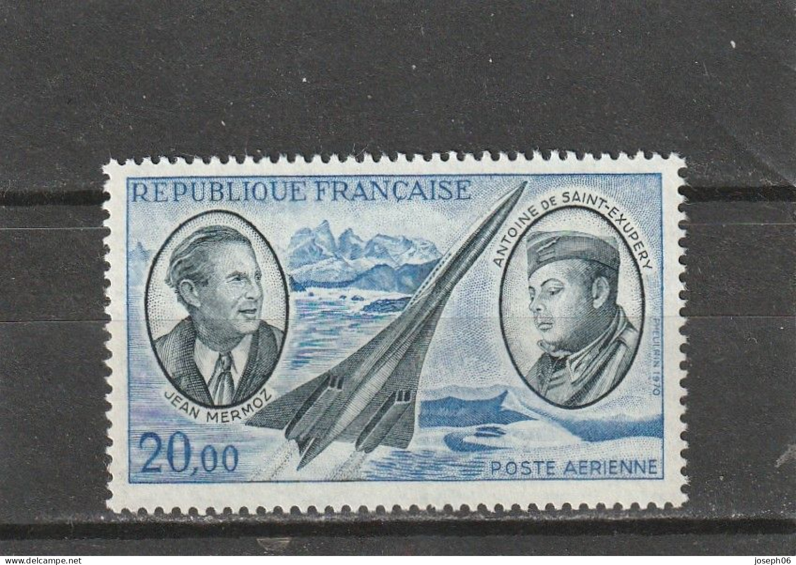 FRANCE    1970   Poste  Aérienne  Y.T. N° 44  Oblitéré - 1960-.... Usati