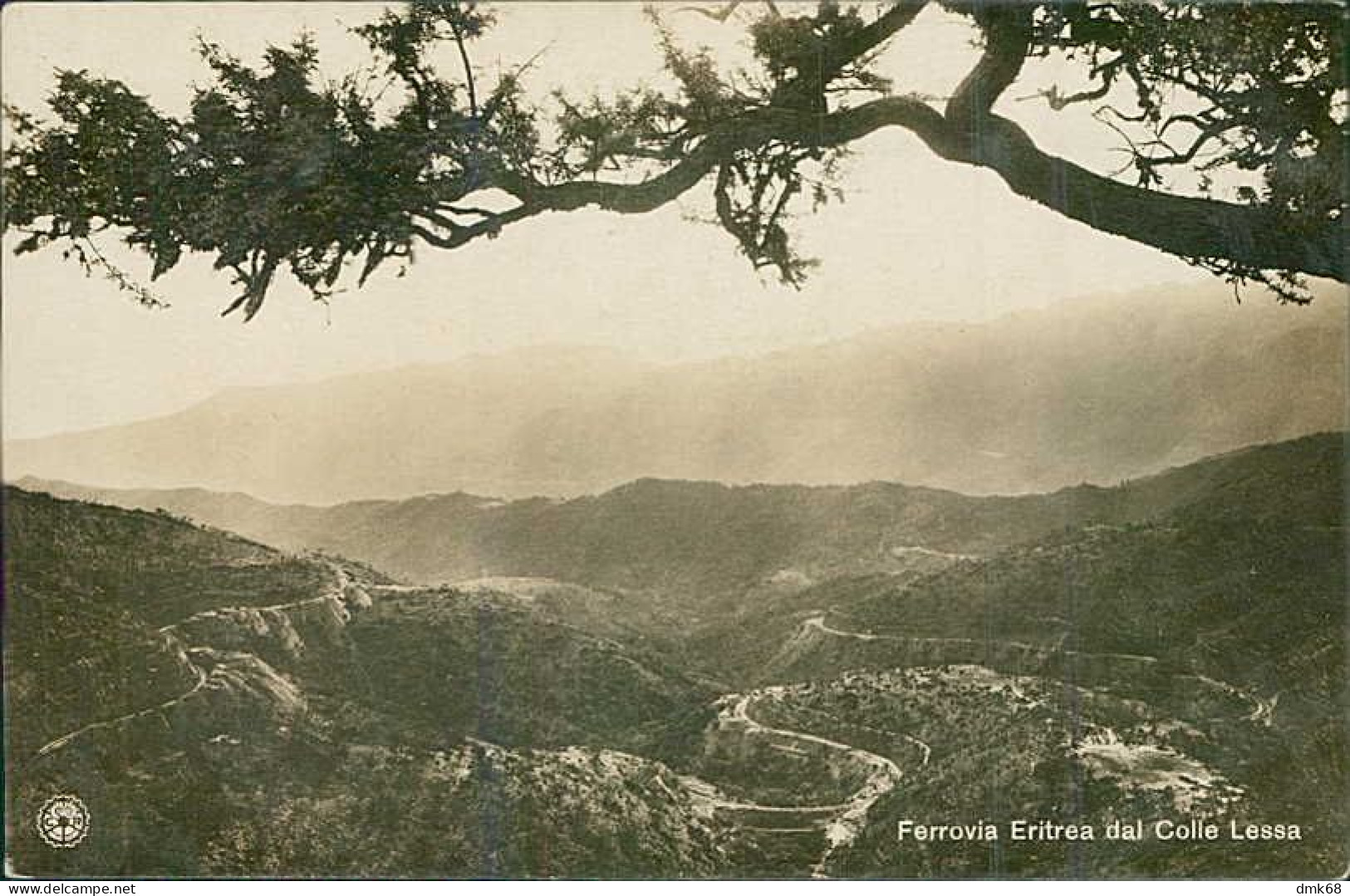 ERITREA - RAILWAY - FERROVIA ERITREA DAL COLLE LESSA - PHOTO BELTRAMI - 1920s (12525) - Erythrée