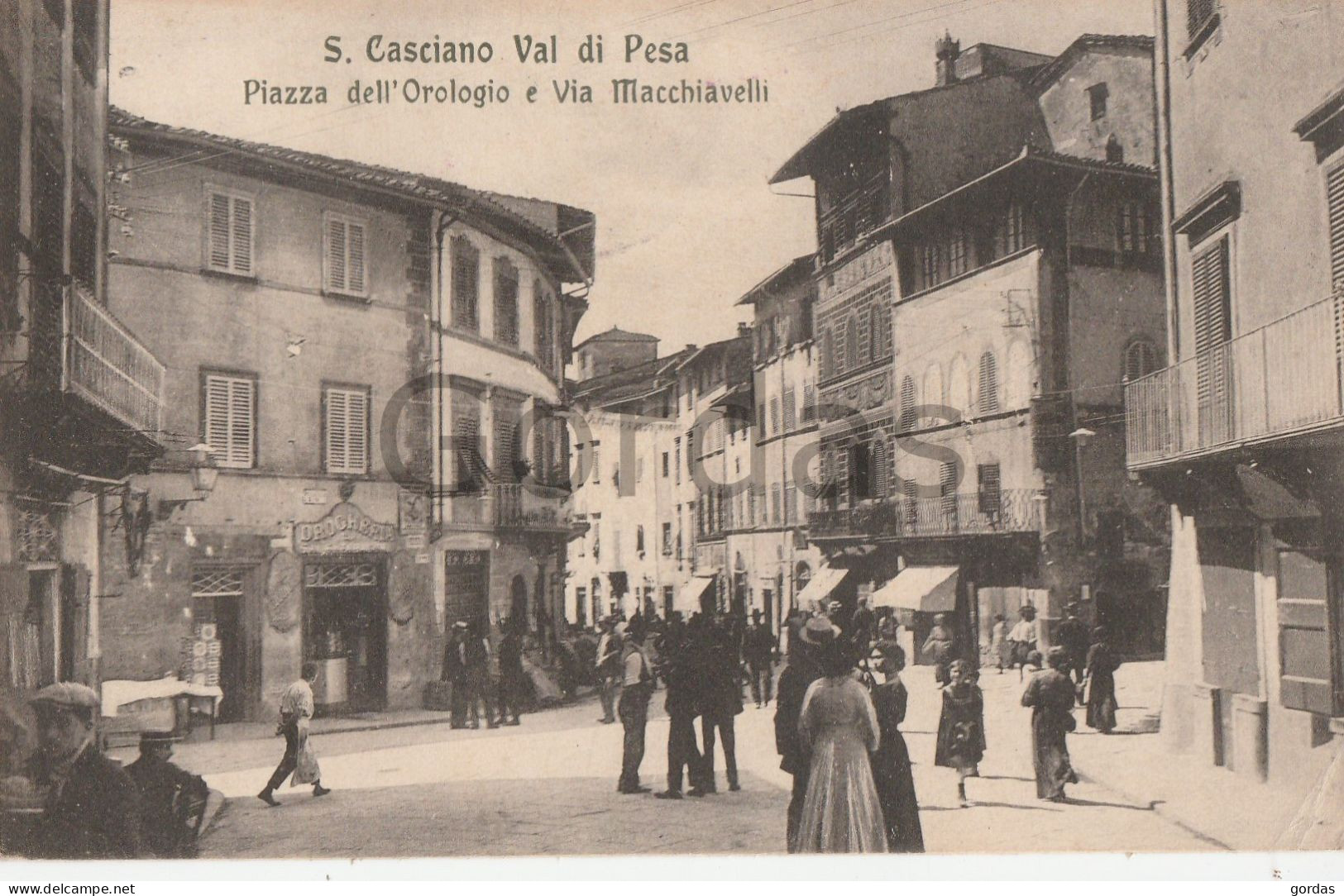 Italy - S. Casciano Val Di Pesa - Piazza Dell'Orologio E Via Macchiavelli - Firenze (Florence)