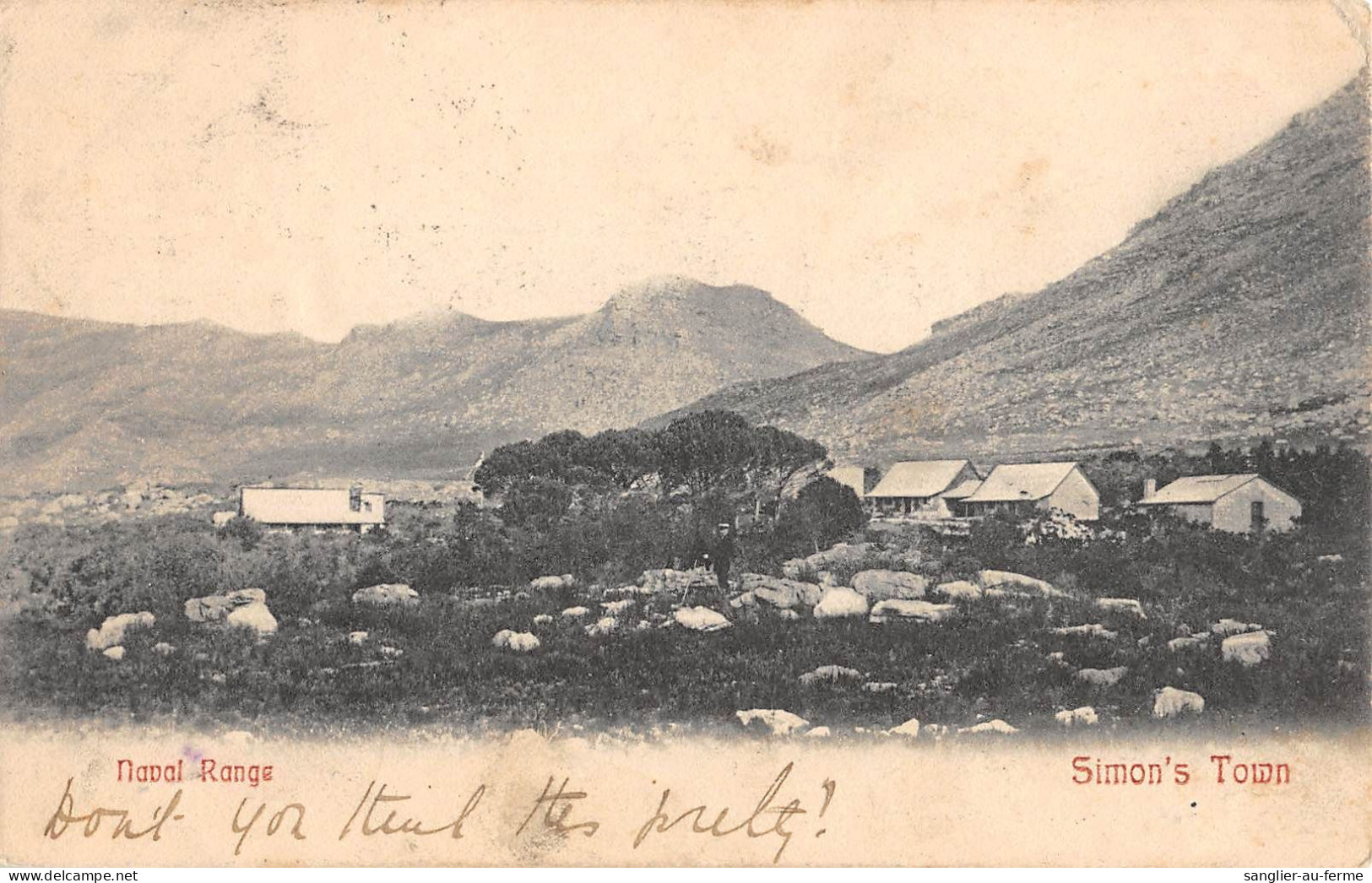 CPA / AFRIQUE DU SUD / NAVAL RANGE / SIMON'S TOWN - Zuid-Afrika