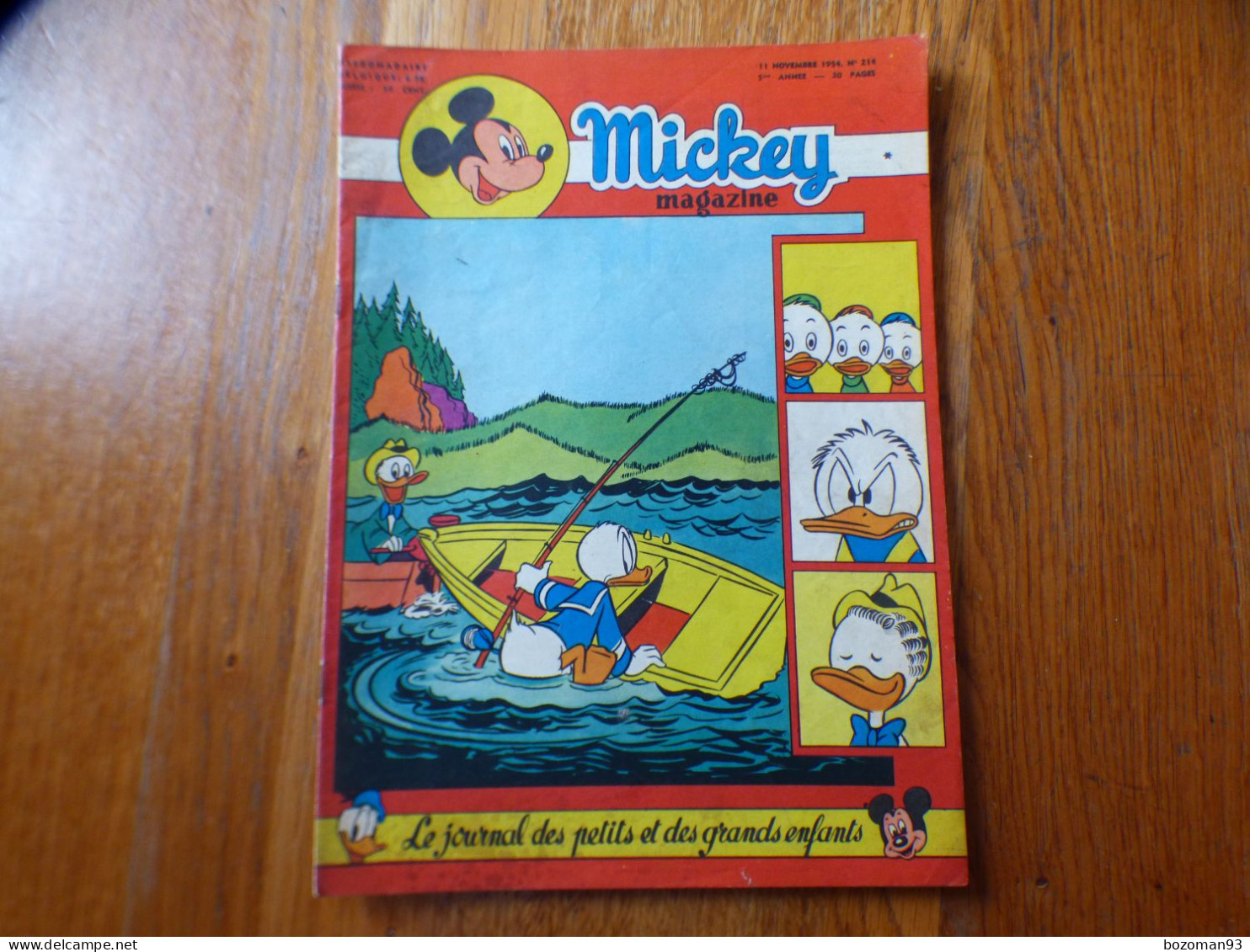 JOURNAL MICKEY BELGE N° 214 Du 11/11/1954  COVER  BEN - Journal De Mickey