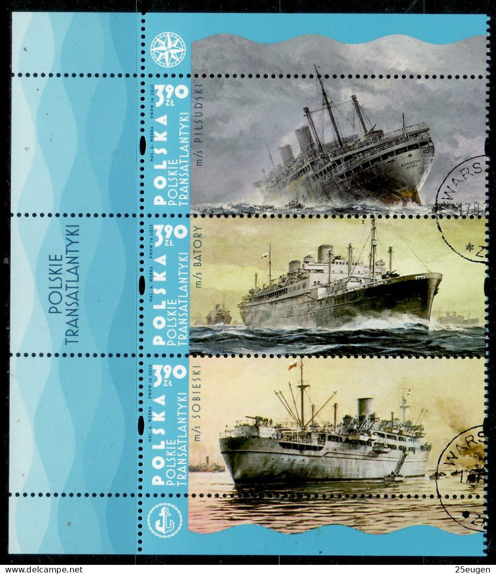 POLAND 2023  Polish Transatlantic Ships  USED - Used Stamps