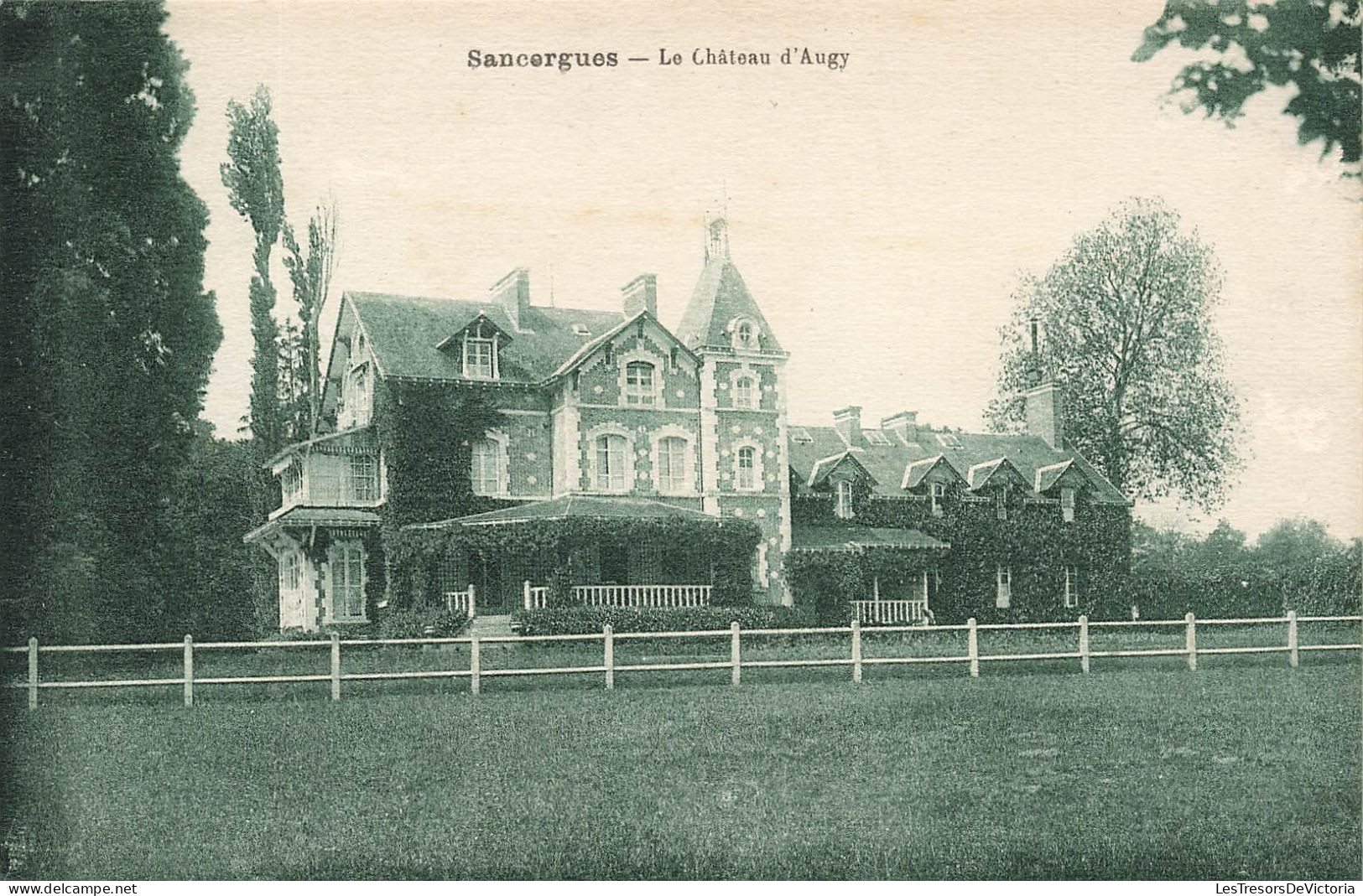 FRANCE - Sancergues - Vue Générale Du Château D'Augy - Carte Postale Ancienne - Sancergues