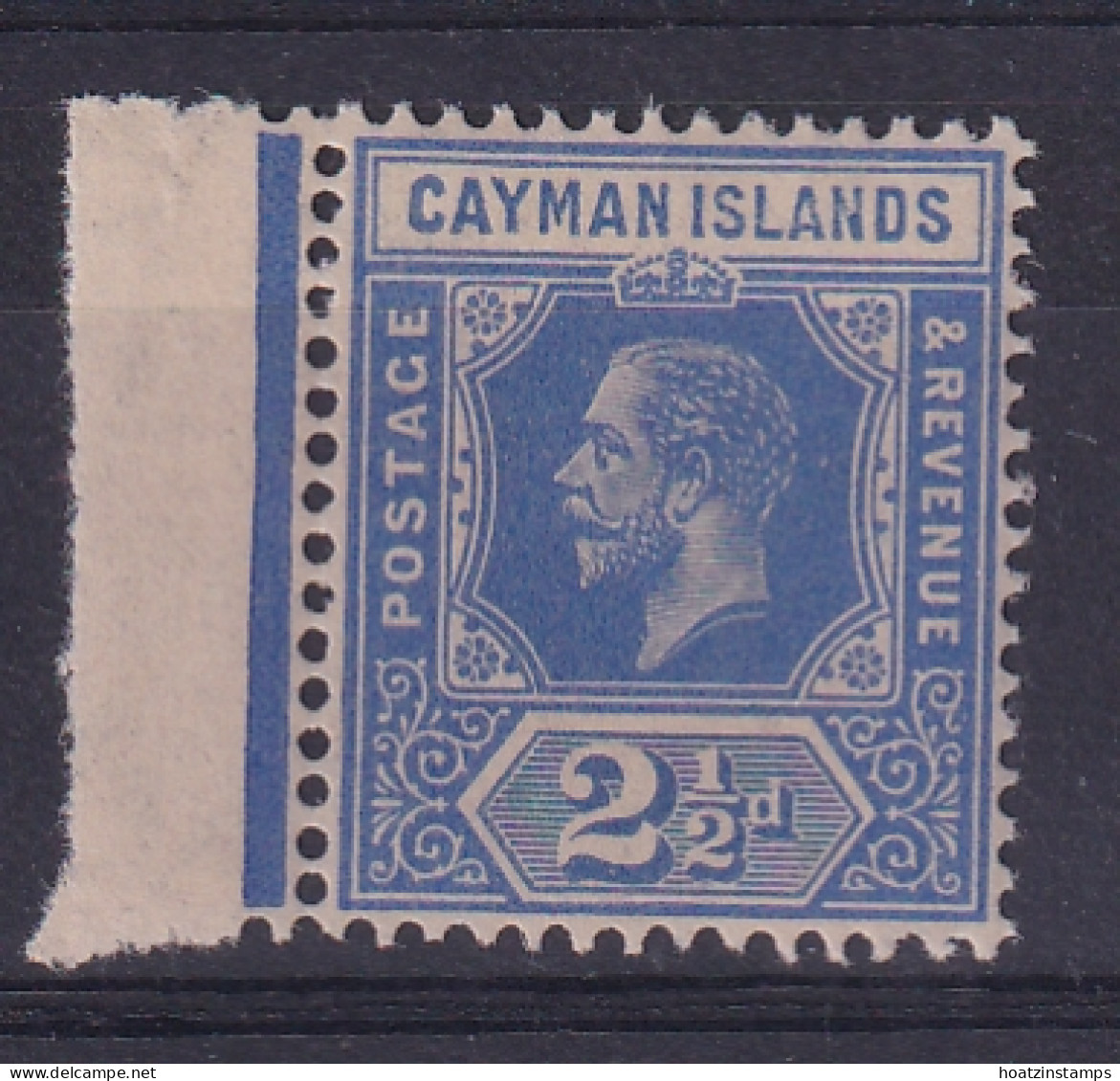 Cayman Islands: 1912/20   KGV    SG44   2½d  Bright Blue   MH - Caimán (Islas)