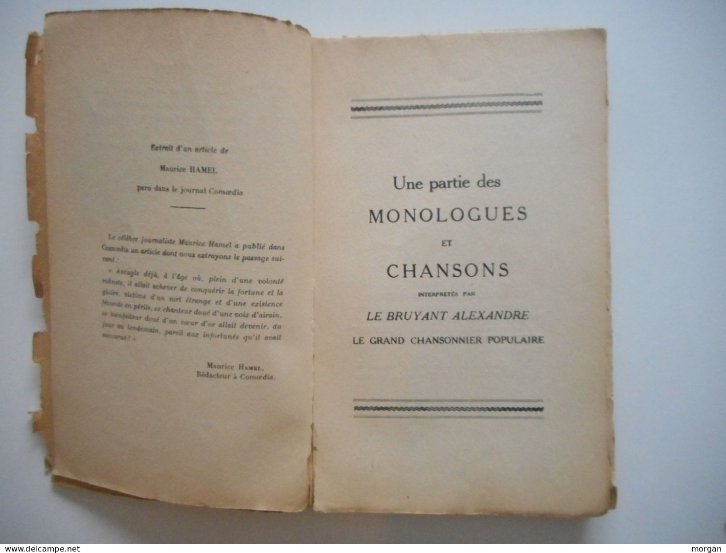LES CHANSONS DU BRUYANT ALEXANDRE, SUR LA GUERRE 14-18, A. LECLERC, MONTMARTRE, GRAND CHANSONNIER - 1901-1940