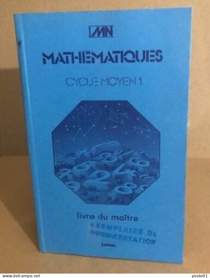 Mathématiques / Cycle Moyen 1 / Livre Du Maitre - Zonder Classificatie