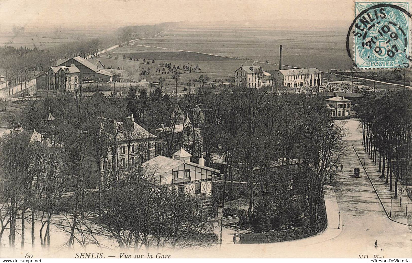 FRANCE - Senlis - Vue Sur La Gare - Carte Postale Ancienne - Senlis