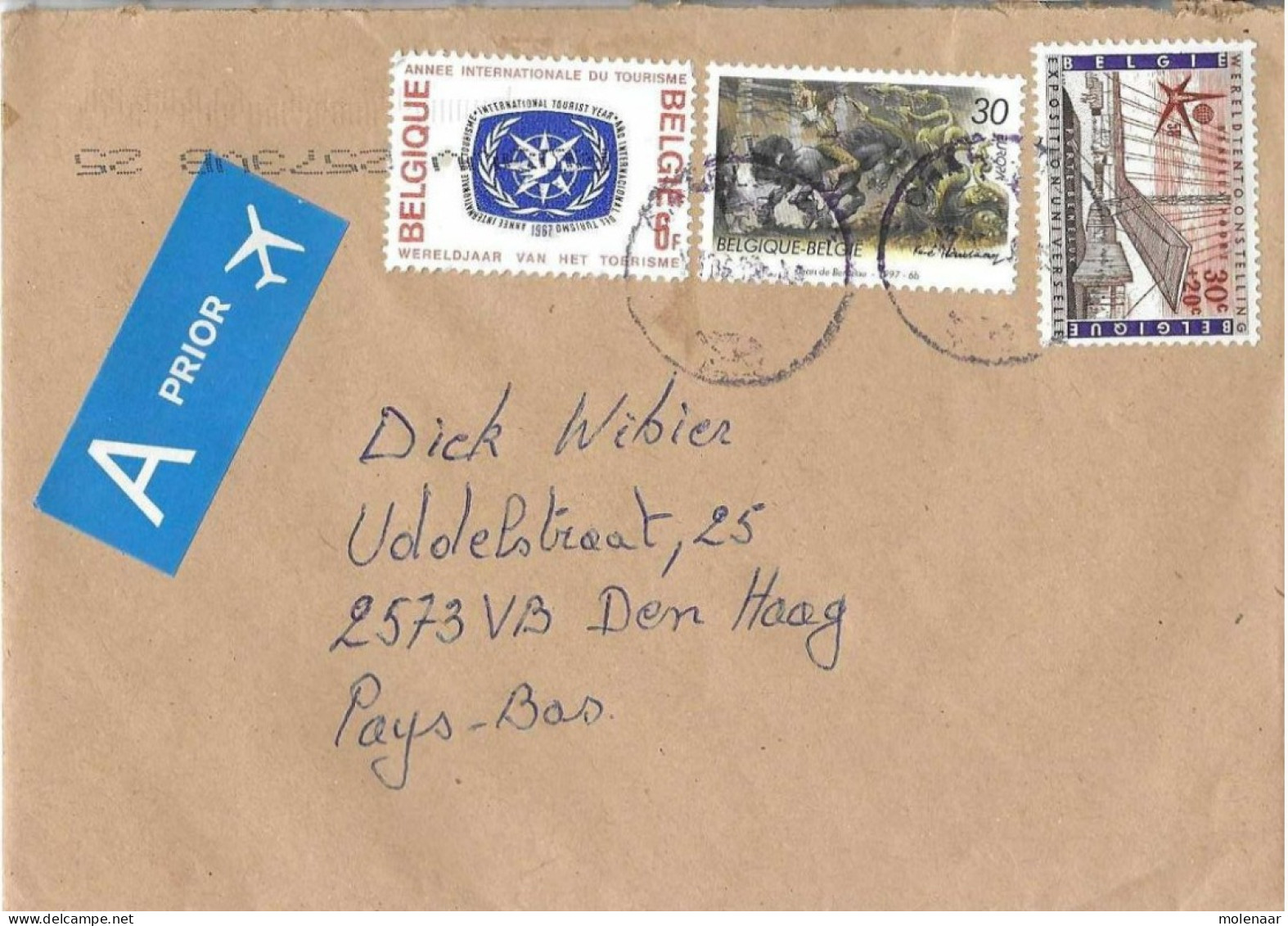 Postzegels > Europa > België > 1951-... > 1971-1980 > Brief Met 3 Postzegels (17020) - Briefe U. Dokumente