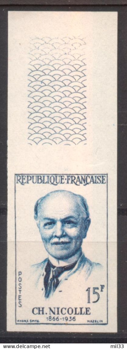 Série Grands Médecins Français Nicolle YT 1167 De 1958 Sans Trace De Charnière - Unclassified