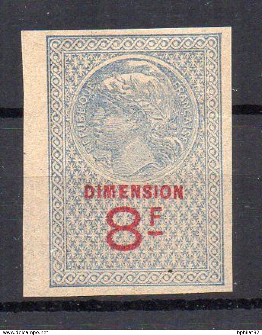 !!! FISCAL, DIMENSION N°72b NEUF * - Timbres