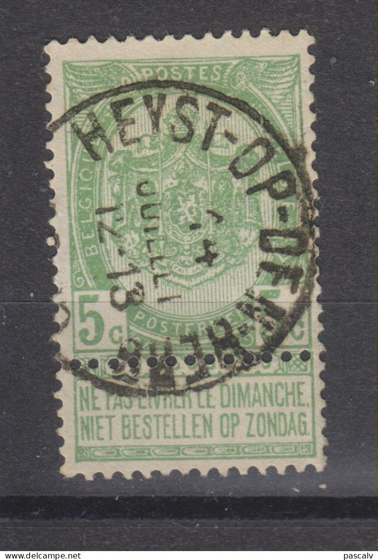 COB 56 Oblitération Centrale HEYST-OP-DEN-BERG - 1893-1907 Coat Of Arms