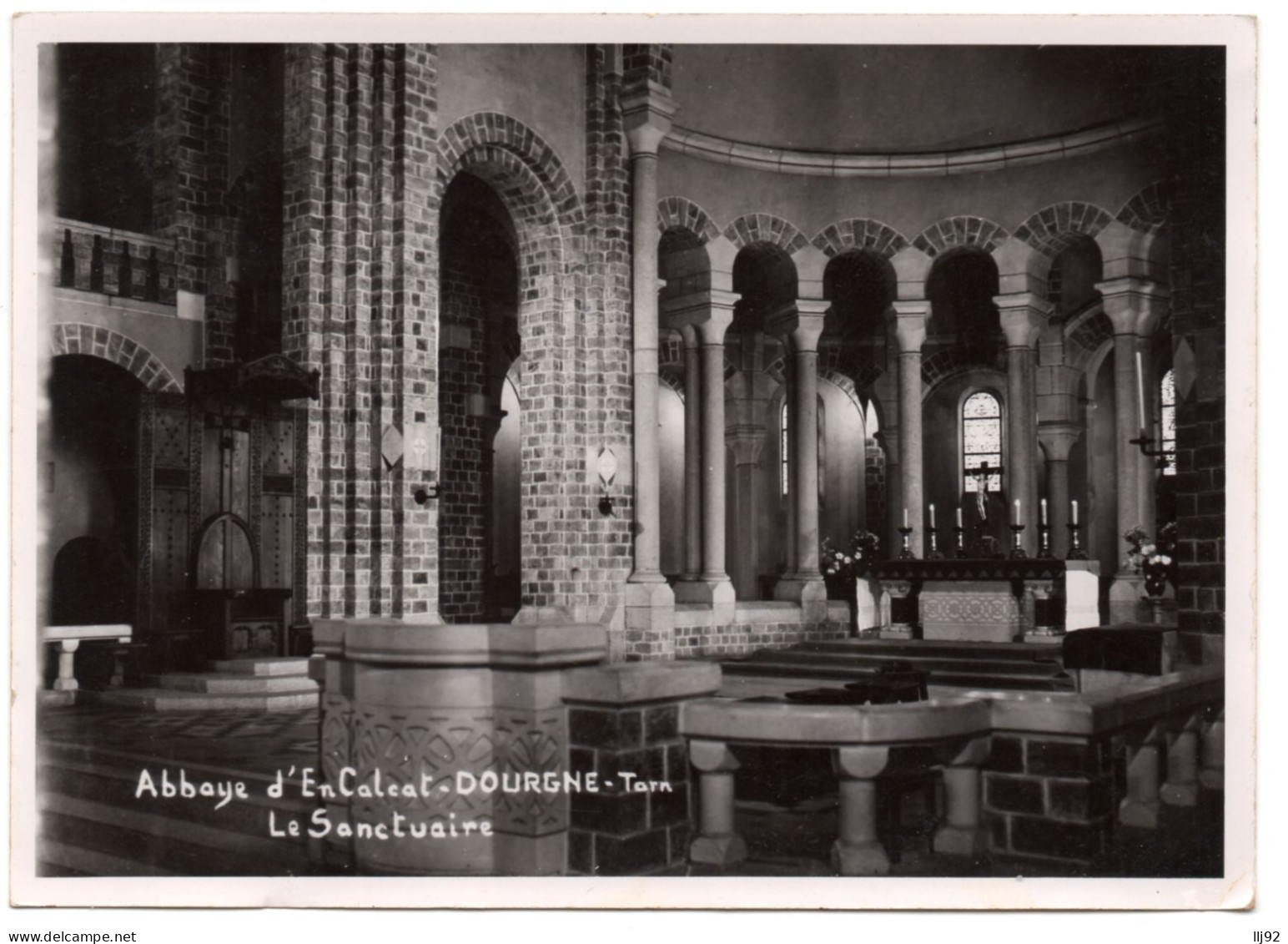 CPSM PF 81 - DOURGNE (Vaucluse) - Abbaye D'ENCALCAT. Le Sanctuaire - Dourgne